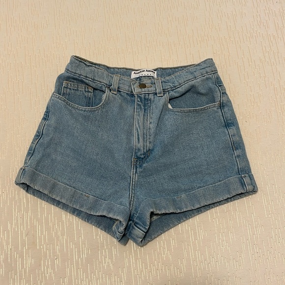 FREE SHIPPING American Apparel denim shorts - Picture 1 of 3